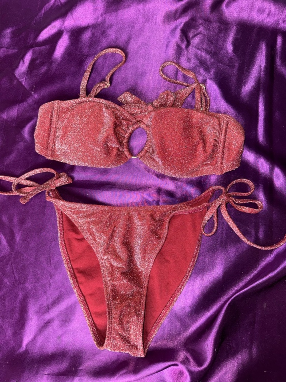wild fable Shimmery Rust colored Bikini Set